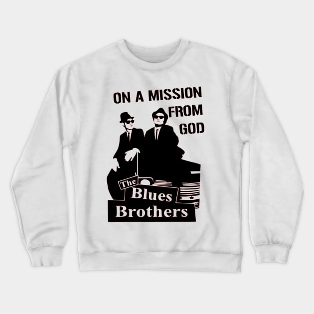 Jake and Elwood The Blues Brothers Crewneck Sweatshirt by OtakuPapercraft